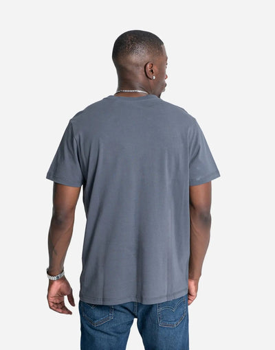 Guess Crew Neck Guess Logo Dark Grey T-Shirt