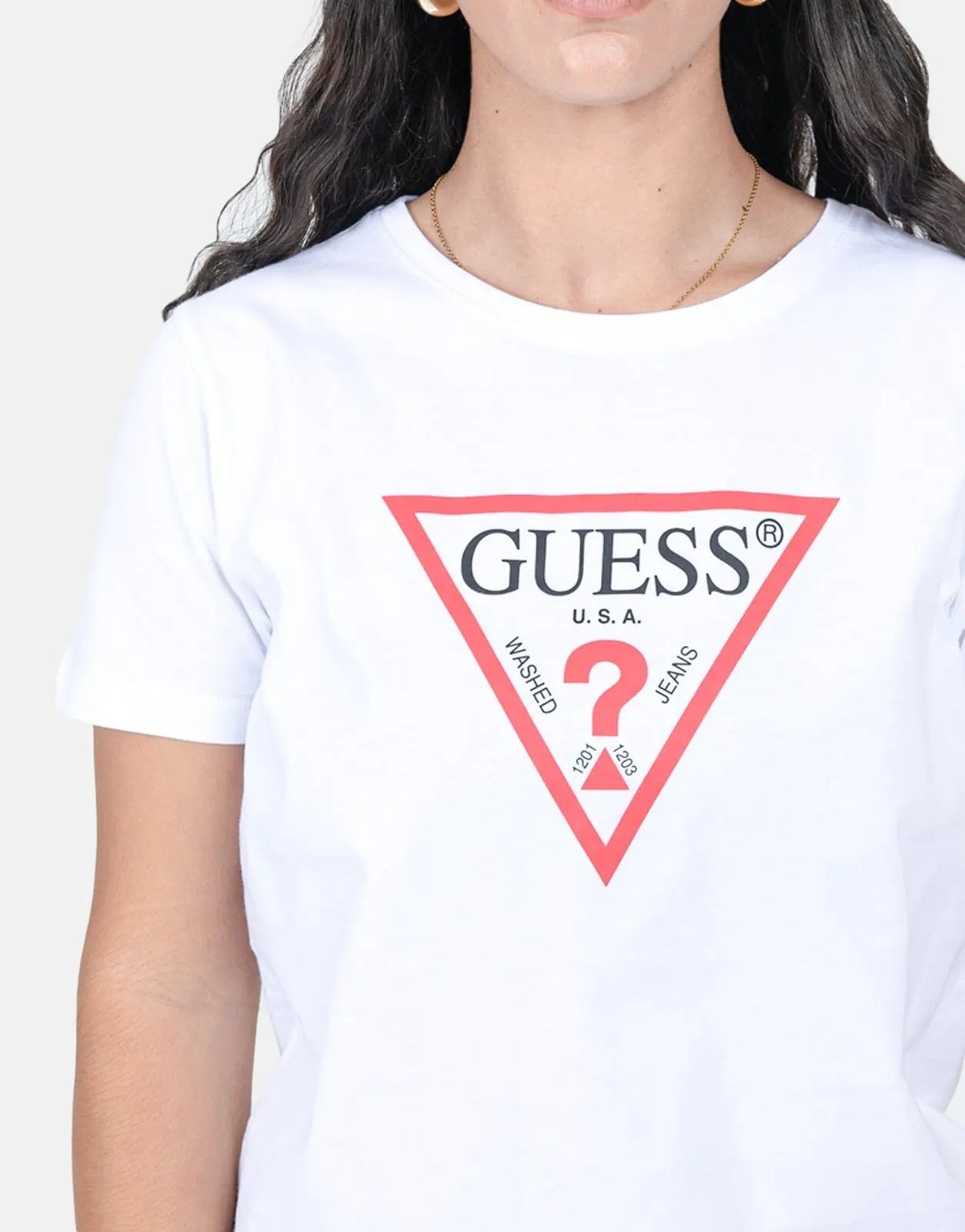 Guess Crew Neck Original White T-Shirt