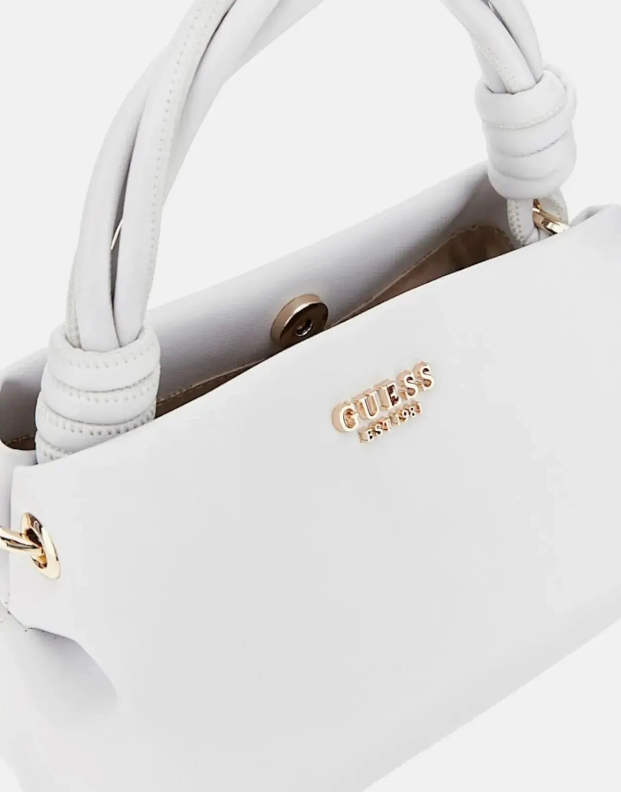Guess Sansa Top Handle Crossbody Bag WHT