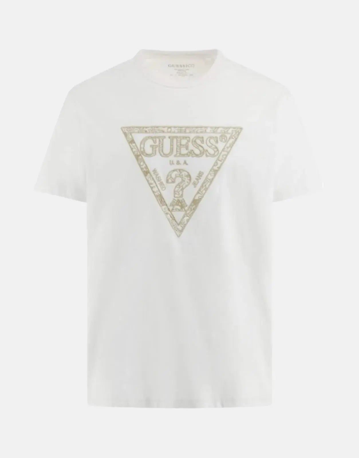 Guess Triangle Embro White T-Shirt