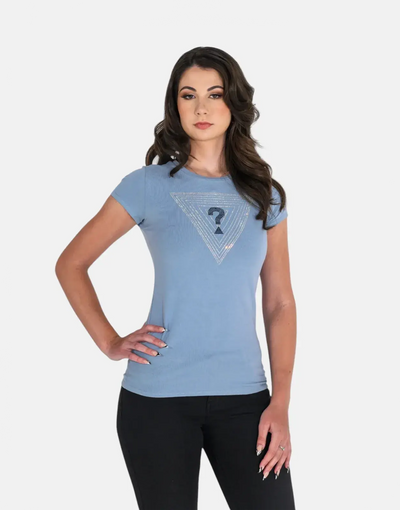 Guess Triangle Maze Blue T-Shirt