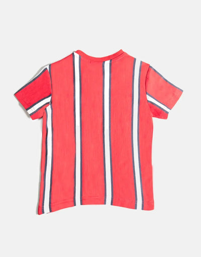 Polo Boys Blake Striped Samba Red T-Shirt