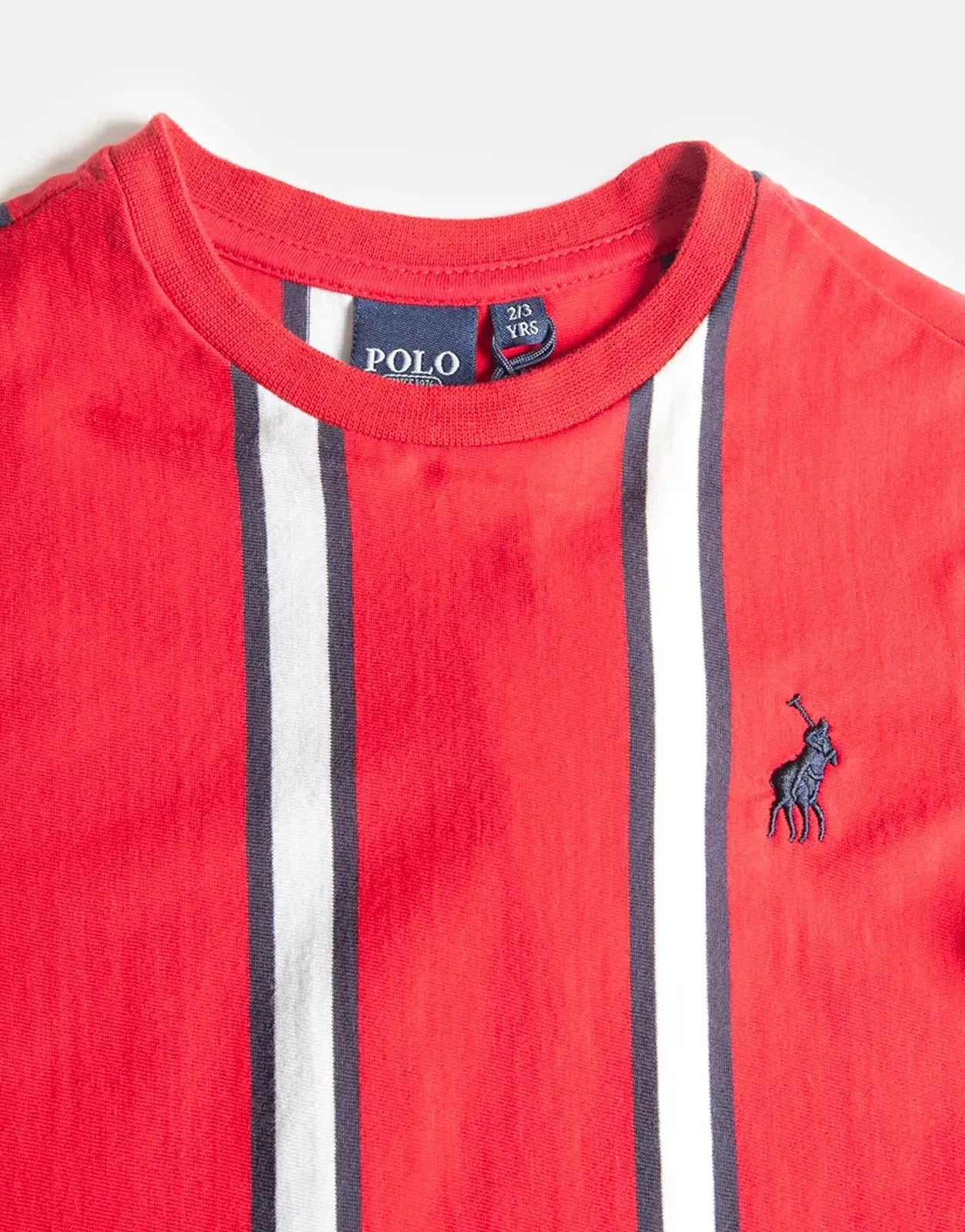 Polo Boys Blake Striped Samba Red T-Shirt