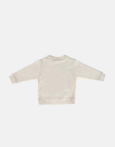Polo Daniella Knit Panel Sweatshirt Stone