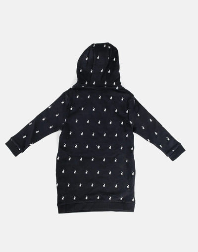 Polo Girls Keira Hooded Monogram Sweater Dress