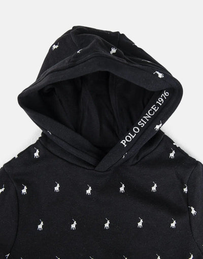 Polo Girls Keira Hooded Monogram Sweater Dress