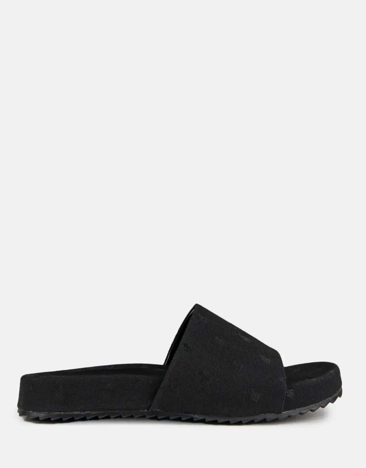 Polo Jacquard Pony Black Pool Slide