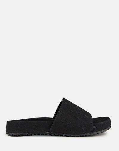 Polo Jacquard Pony Black Pool Slide