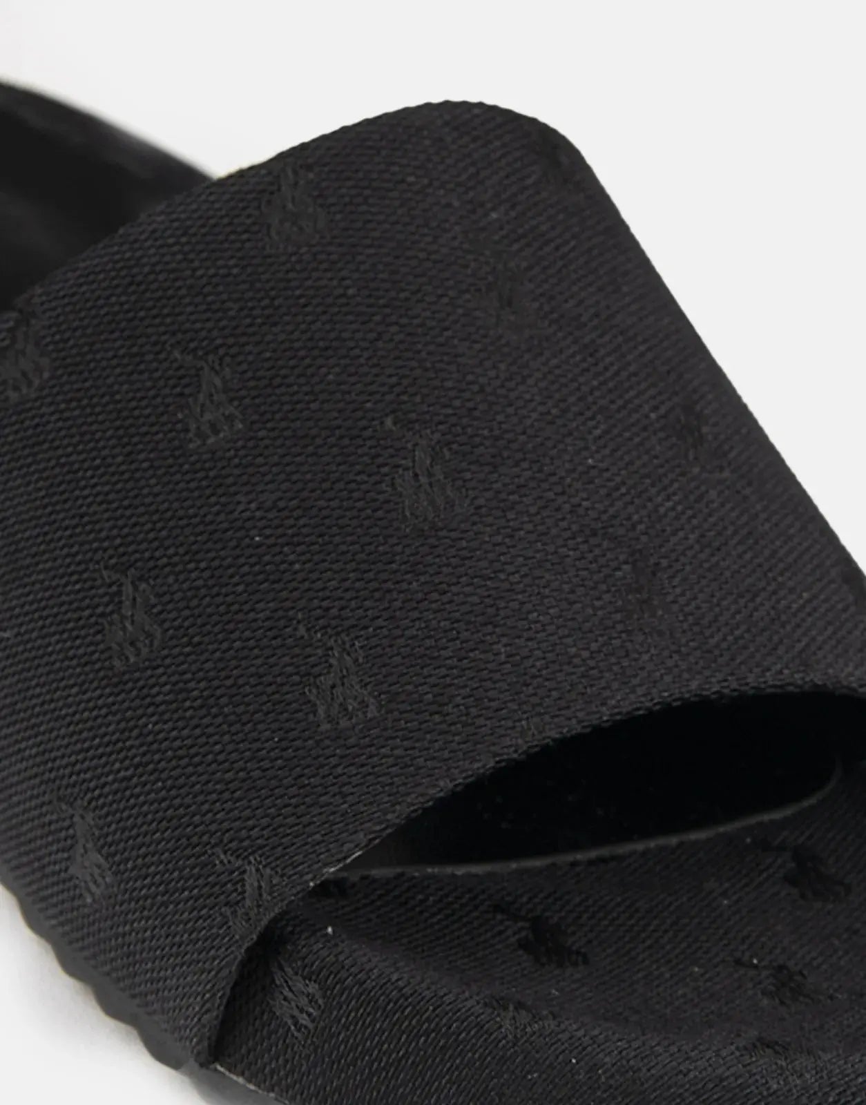 Polo Jacquard Pony Black Pool Slide