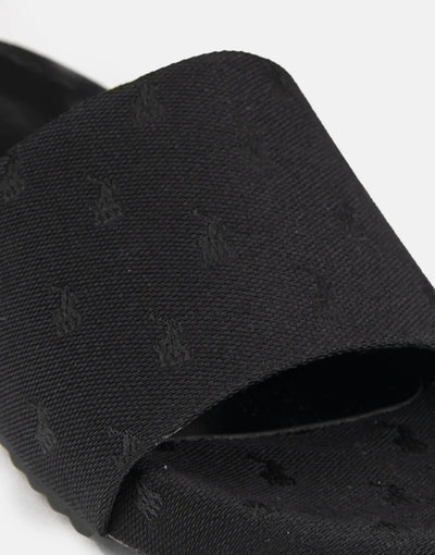 Polo Jacquard Pony Black Pool Slide