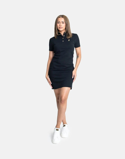 Polo Jenny Jacquard Black Golfer Dress