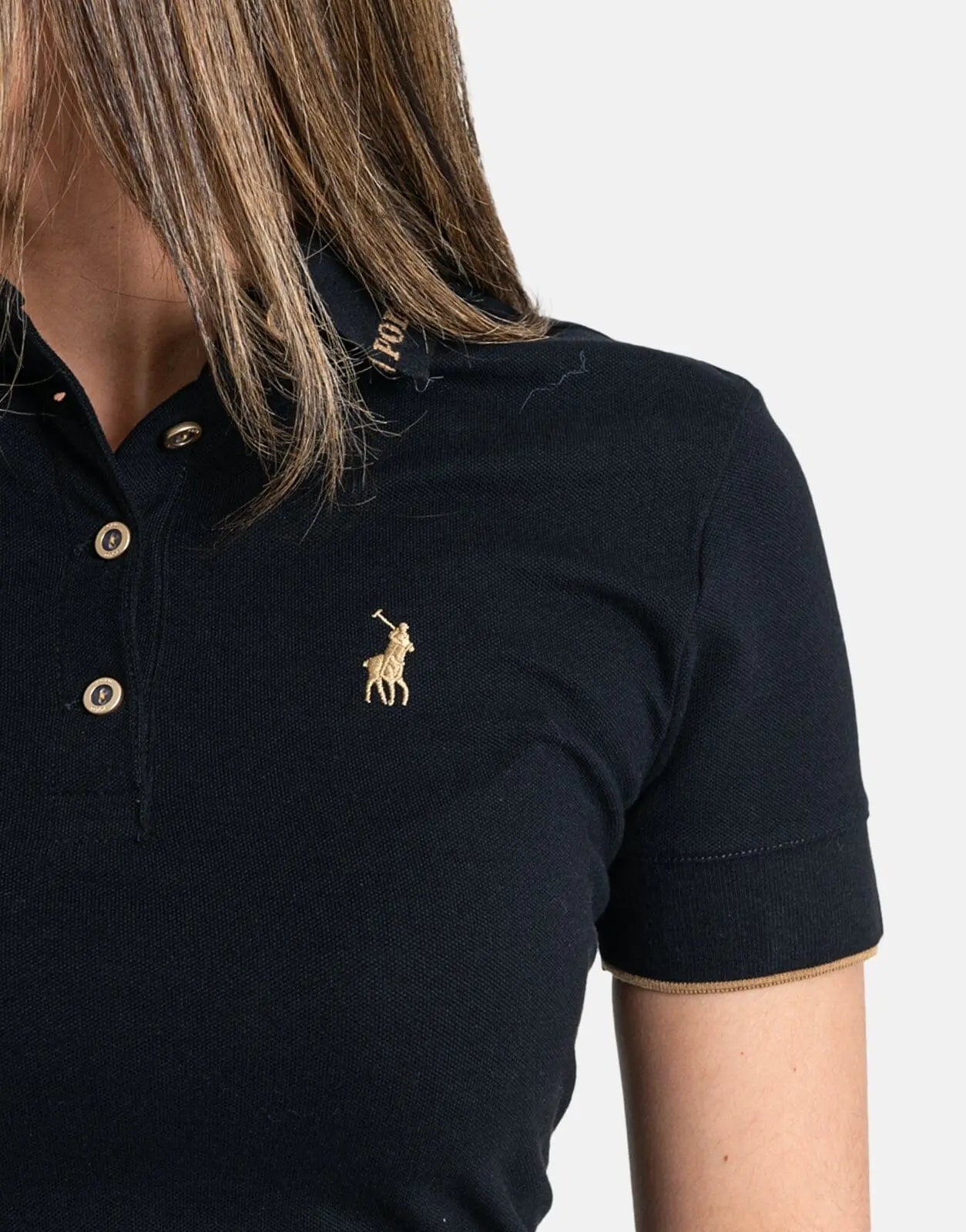 Polo Jenny Jacquard Black Golfer Dress