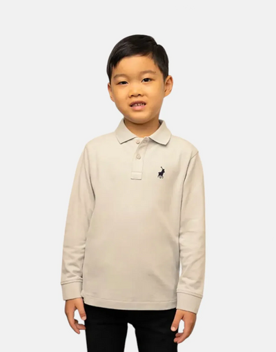 Polo Kids Robert LS Grey Polo Shirt