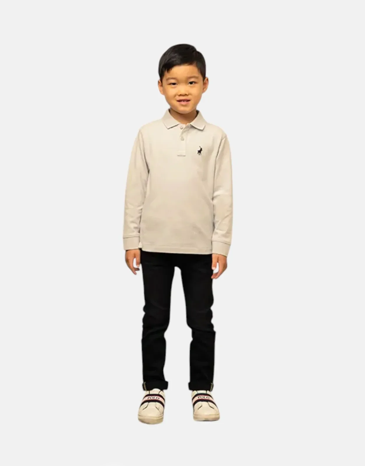 Polo Kids Robert LS Grey Polo Shirt