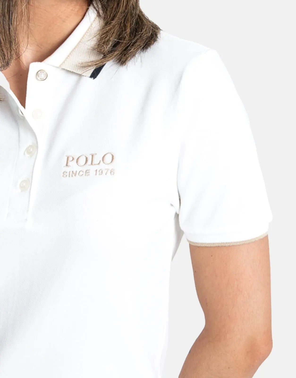 Polo Macey Tipped Off White Golfer Dress