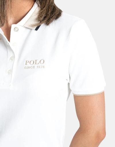 Polo Macey Tipped Off White Golfer Dress