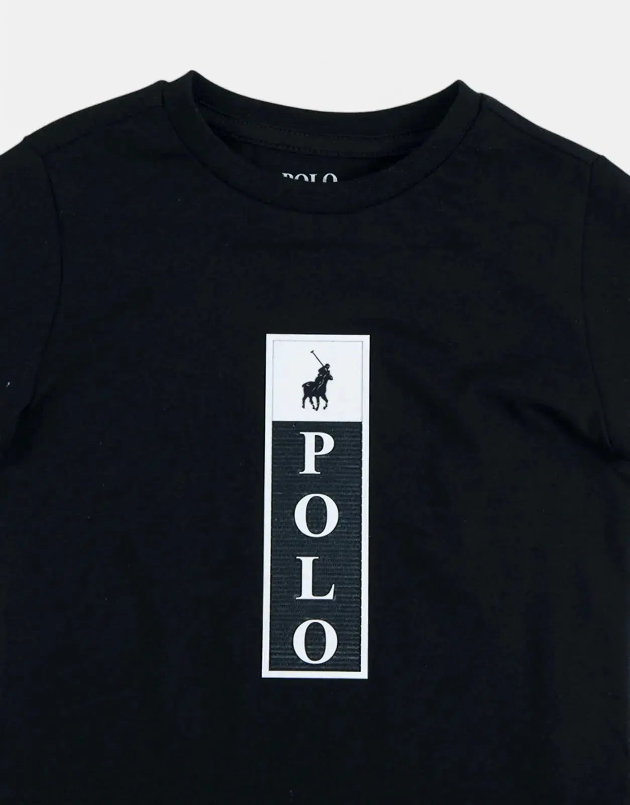 Polo Thabang Printed Black T-Shirt