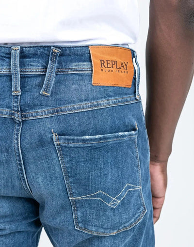 Replay 573 Eco Plus Mid Blue Jeans