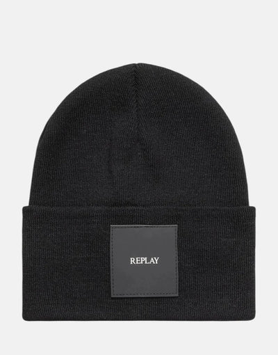 Replay Black Beanie