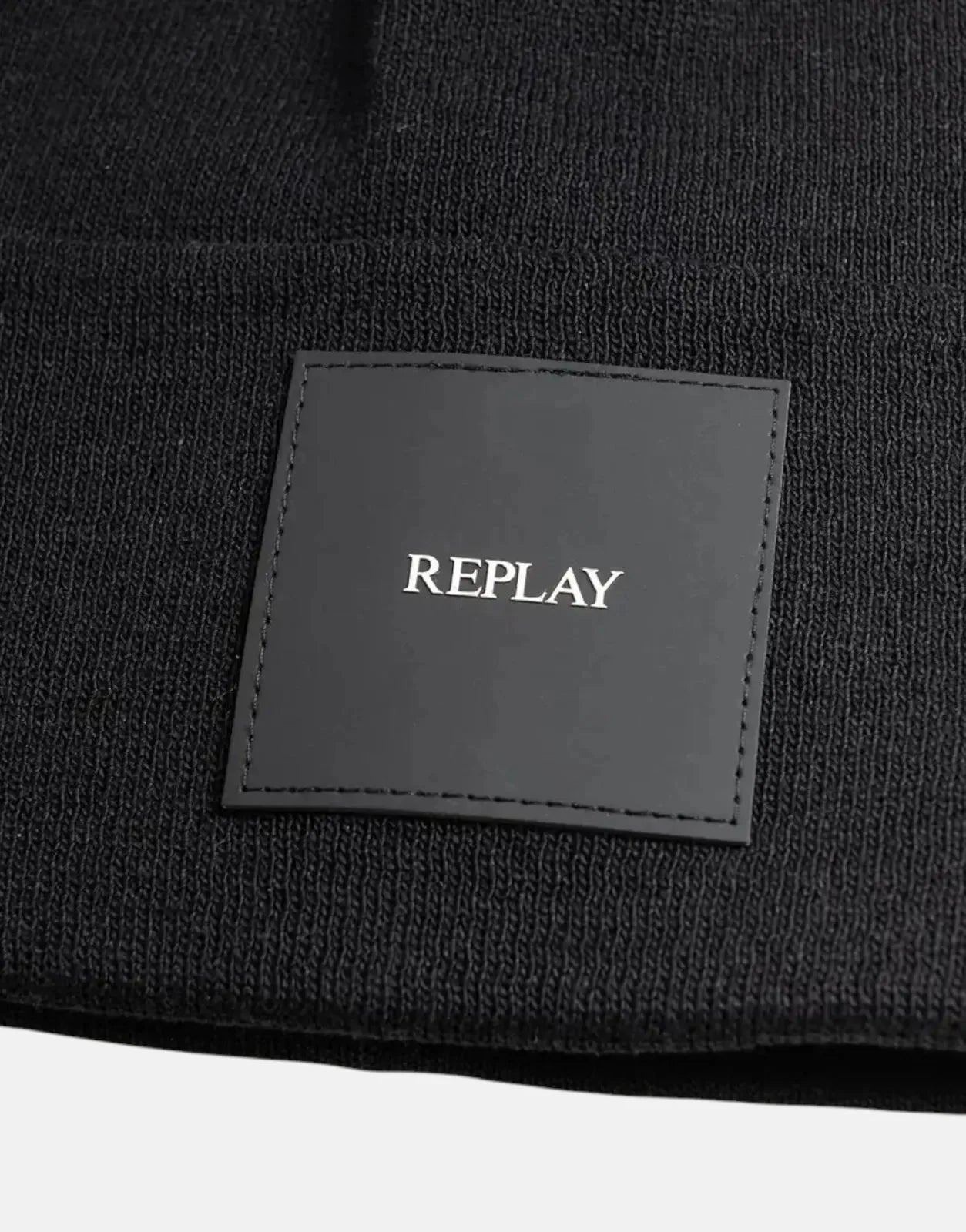 Replay Black Beanie