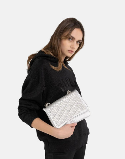 Replay Bling Hooded Black Sweatshirt