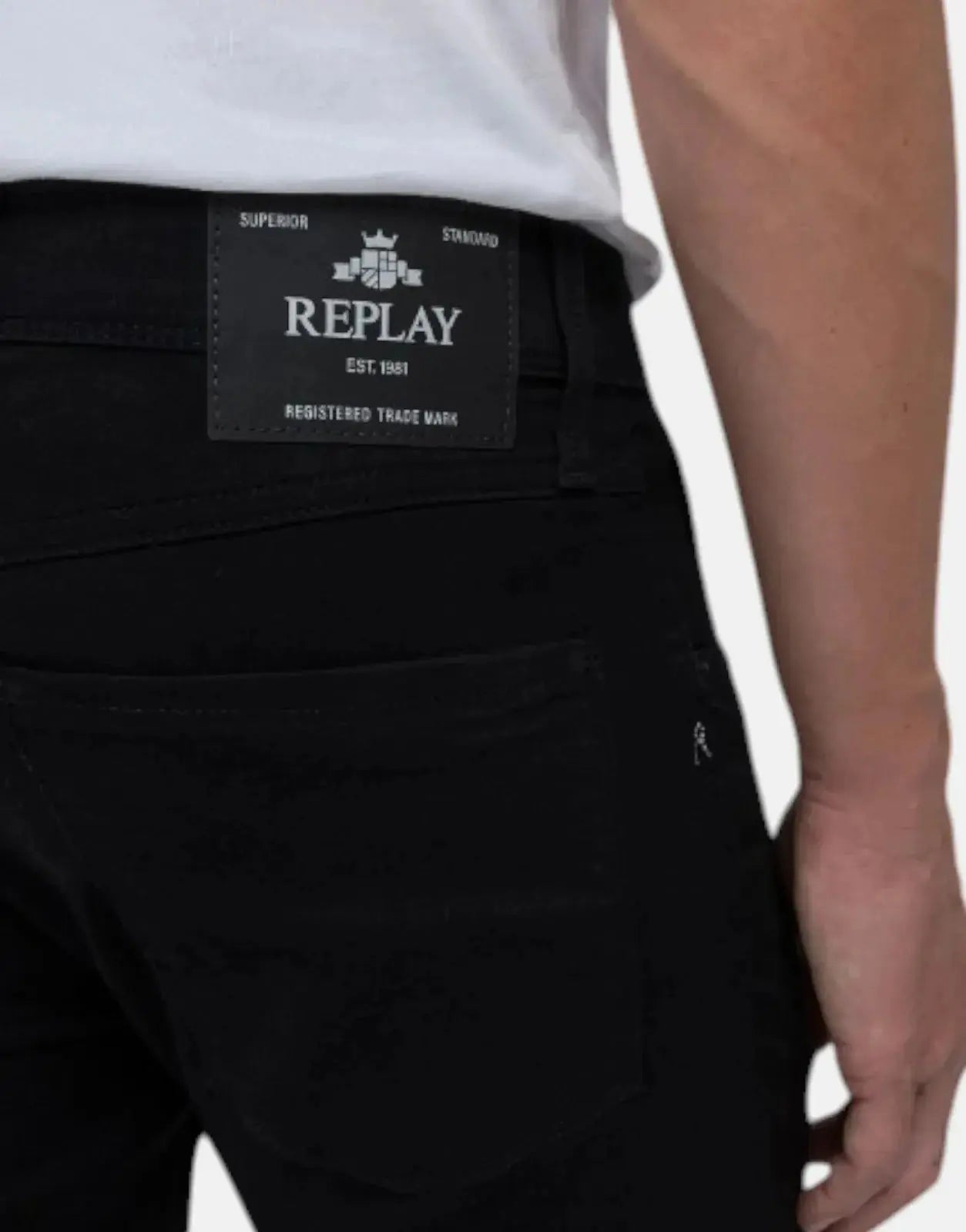 Replay Bronny Pitch Black Powerstretch Jeans