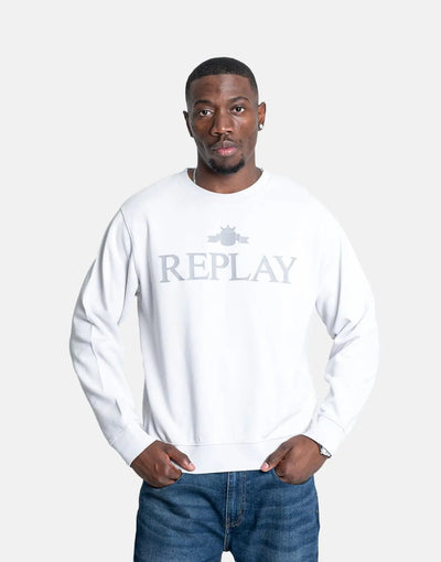 Replay Centre Logo Sweatshirt Grey