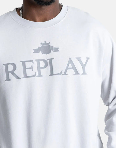 Replay Centre Logo Sweatshirt Grey