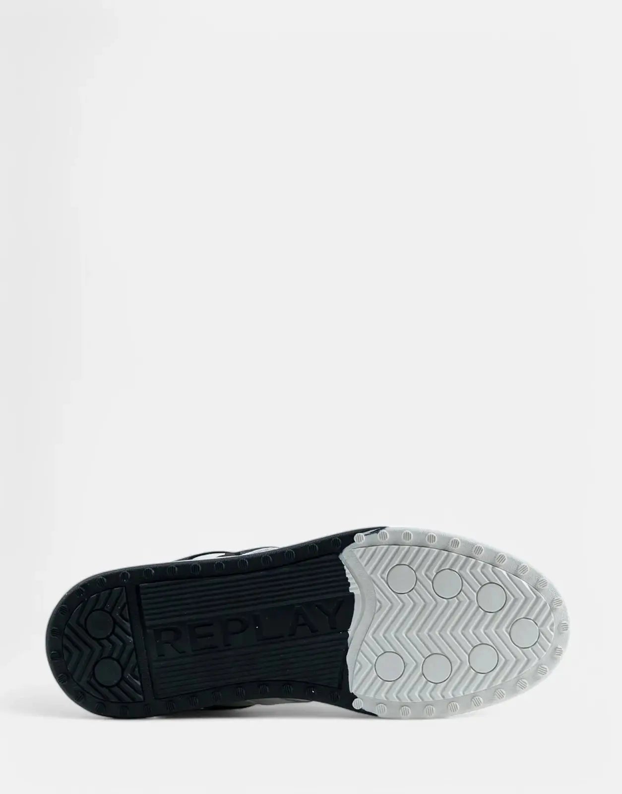 Replay Cross Type L White/Black Sneakers