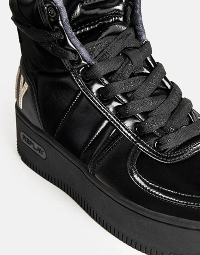 Replay Epic High Stand Out Black Sneakers