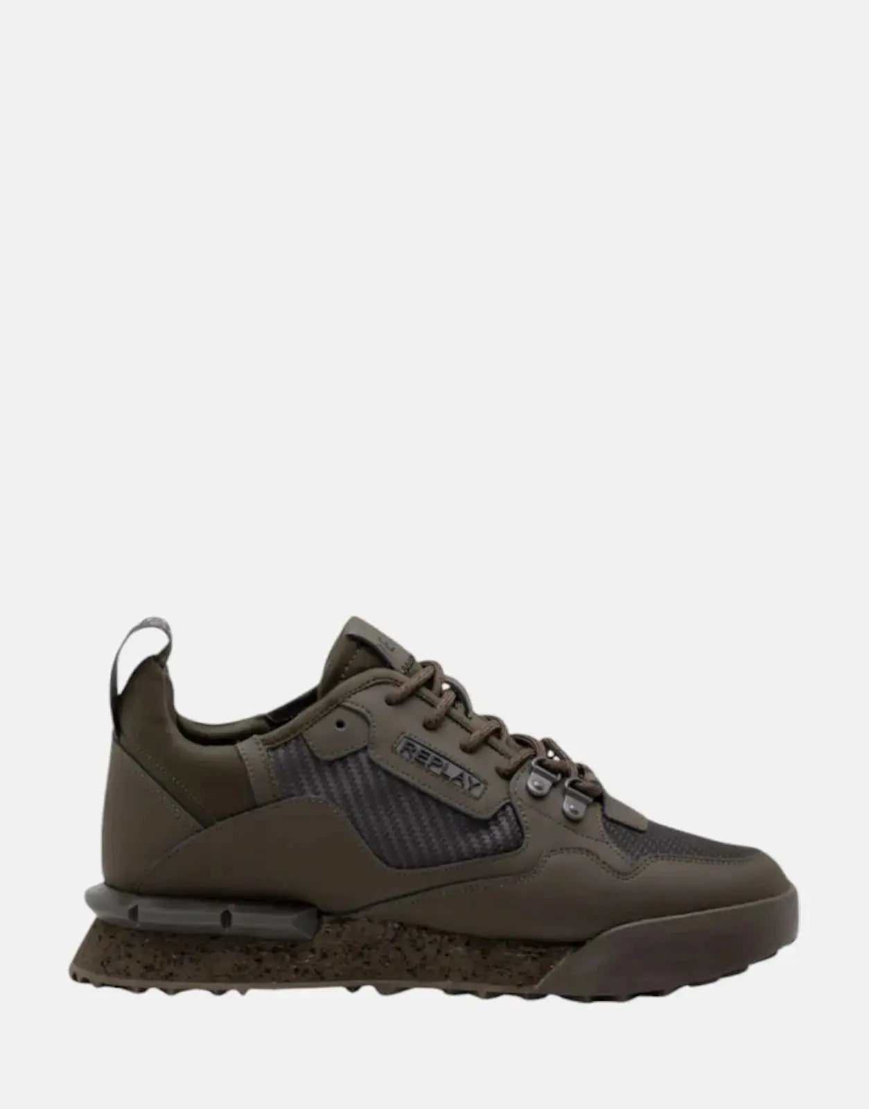 Replay Field Speed Carbon Mil Green Sneakers