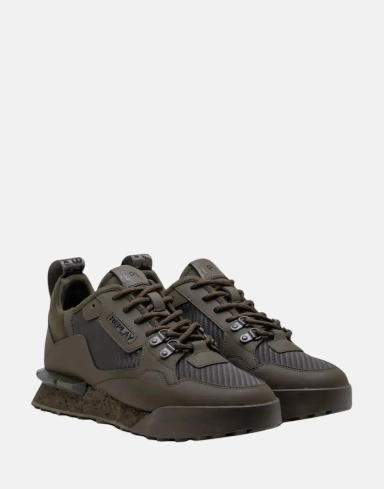 Replay Field Speed Carbon Mil Green Sneakers