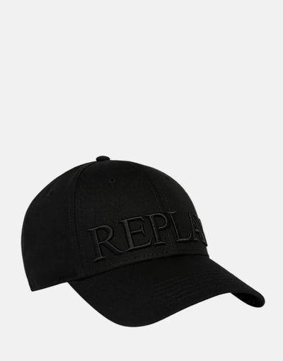 Replay Large Classic font Black Cap