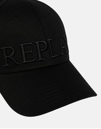 Replay Large Classic font Black Cap