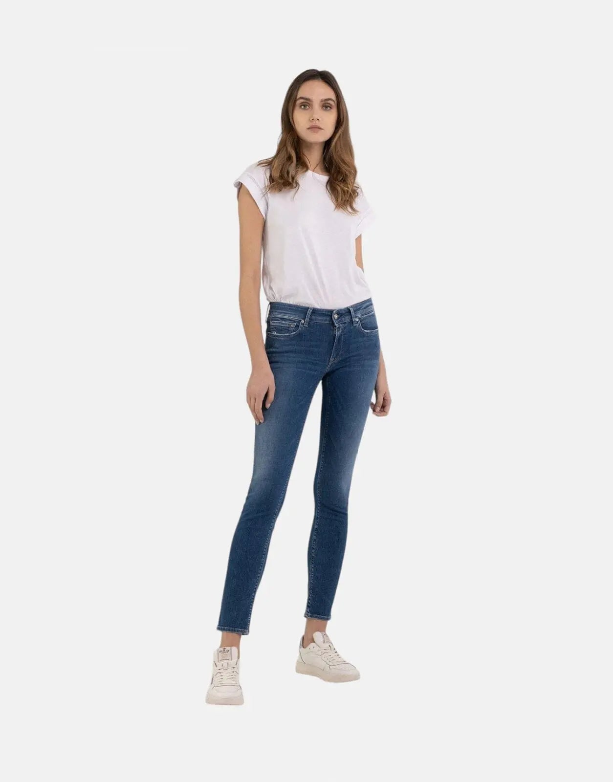 Replay New Luz Blue Skinny Jeans