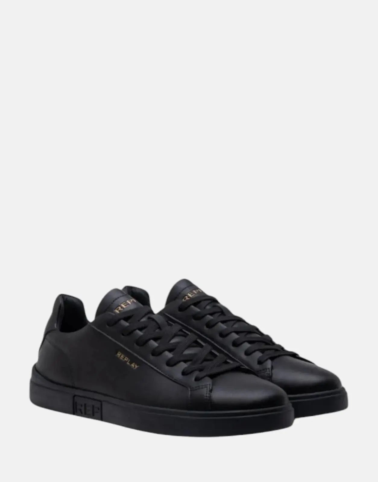 Replay Polys Gold Black Sneakers