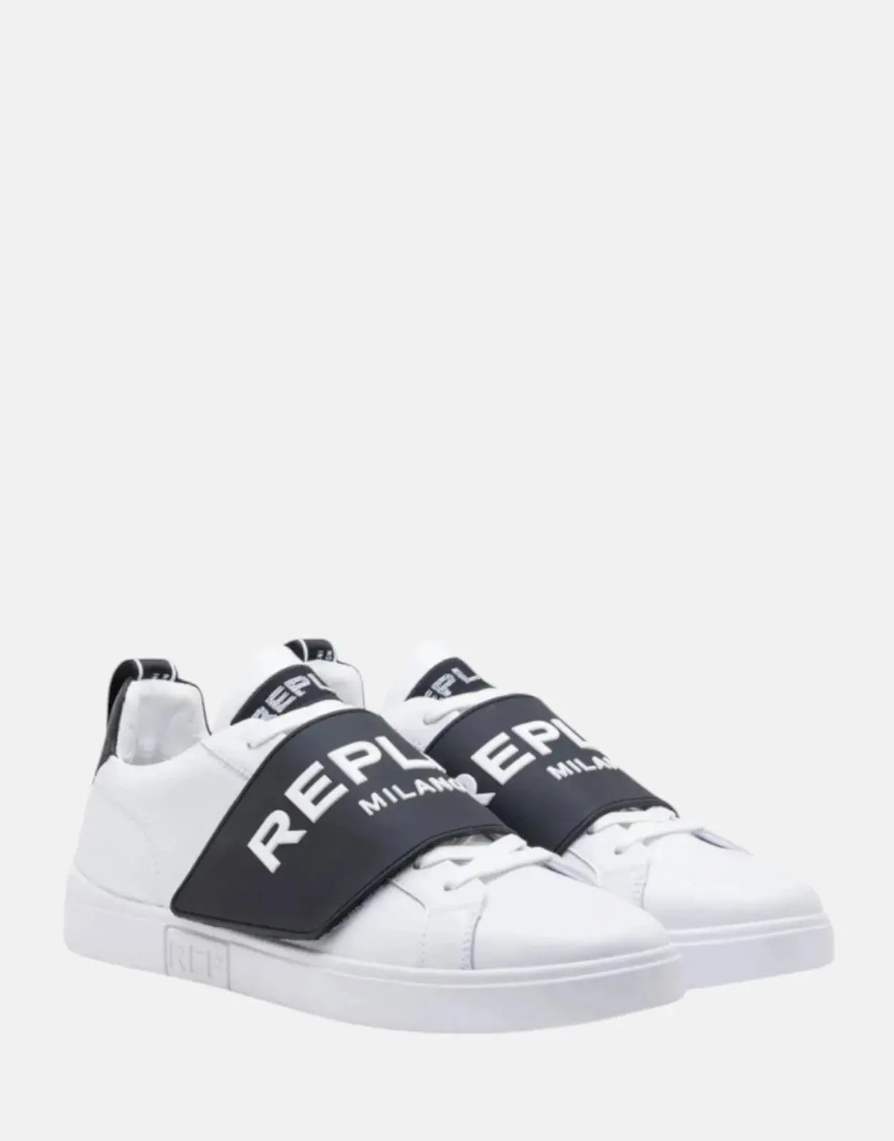 Replay Polys Strap White/Black Sneakers