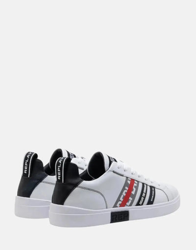 Replay Polys Stripes Sneaker White/Black