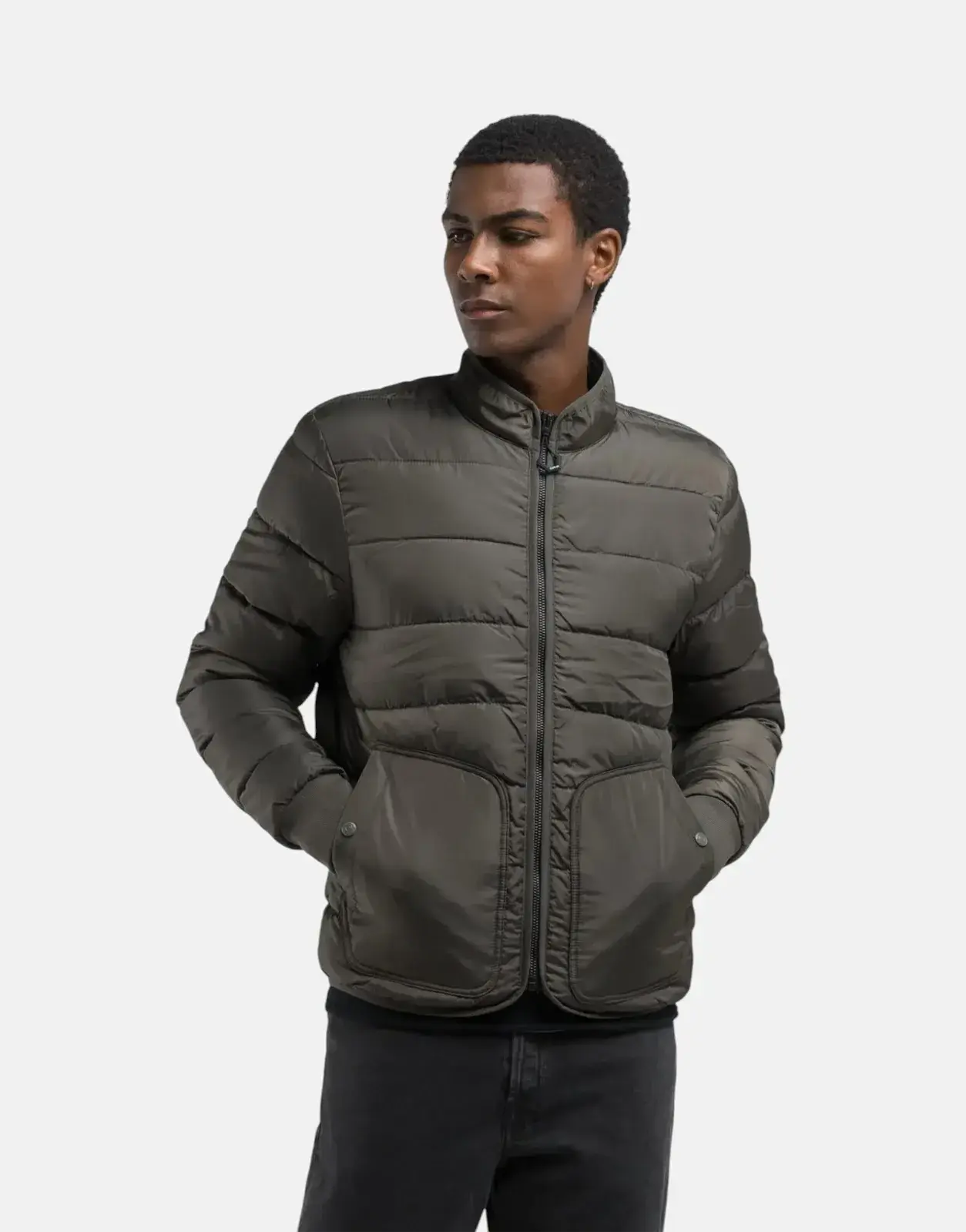 Replay Puffer Mil Green Jacket