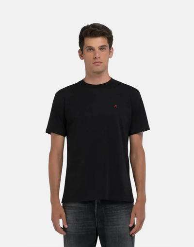 Replay R Badge Black T-Shirt