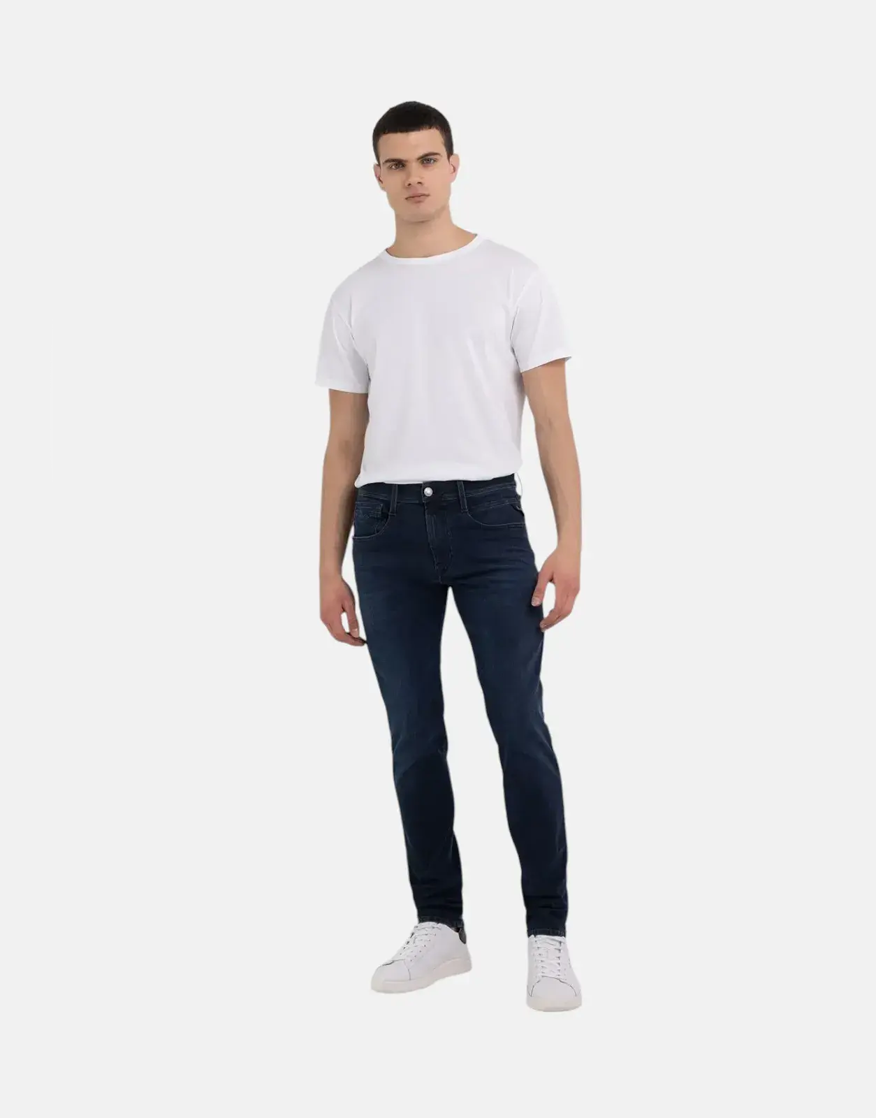 Replay Recycled Hyperflex Blue Jeans
