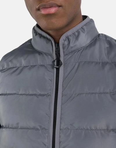 Replay Sleeveless Puffer Jacket Grey