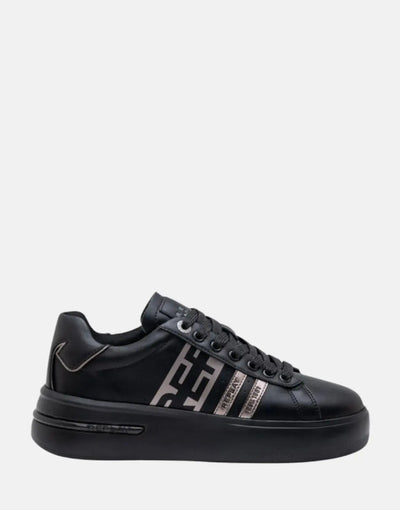 Replay University Womans Stripe Black Sneakers