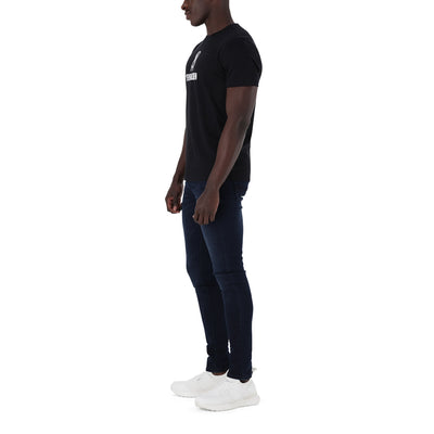 OLIVER CREW NECK LOGO TEE BLACK