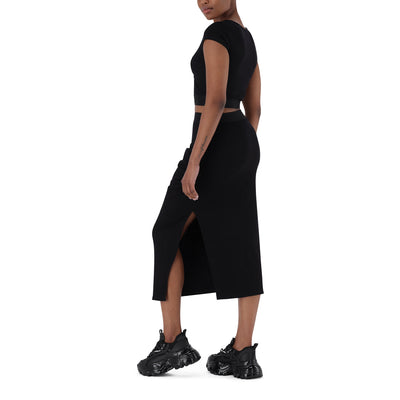 STEPHANIE BLACK TUBE SKIRT