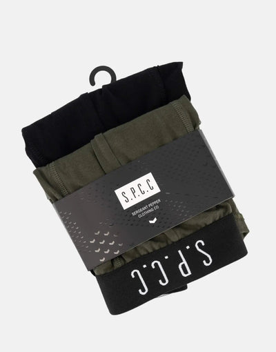 SPCC Emperador 2 Pack Black/Fatigue Boxers