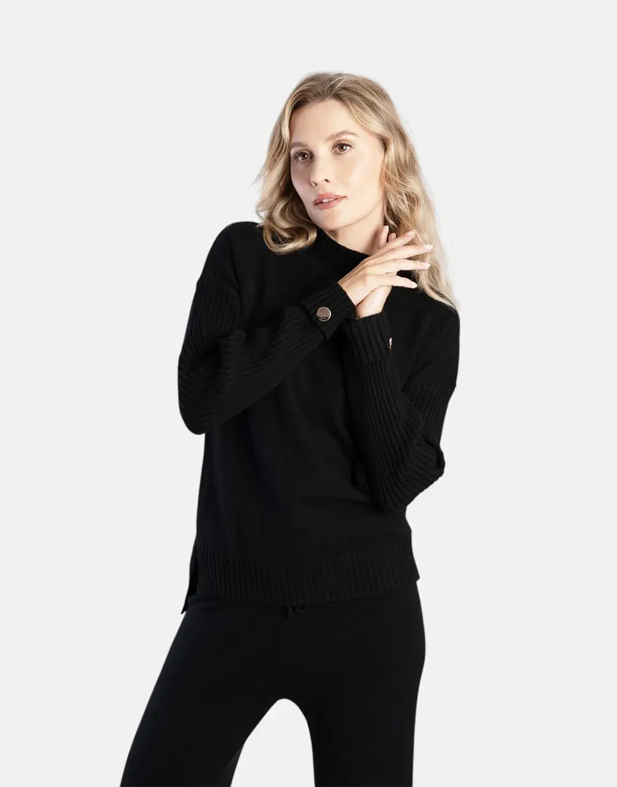 Sissy Boy Basic Polo Neck Sweatshirt
