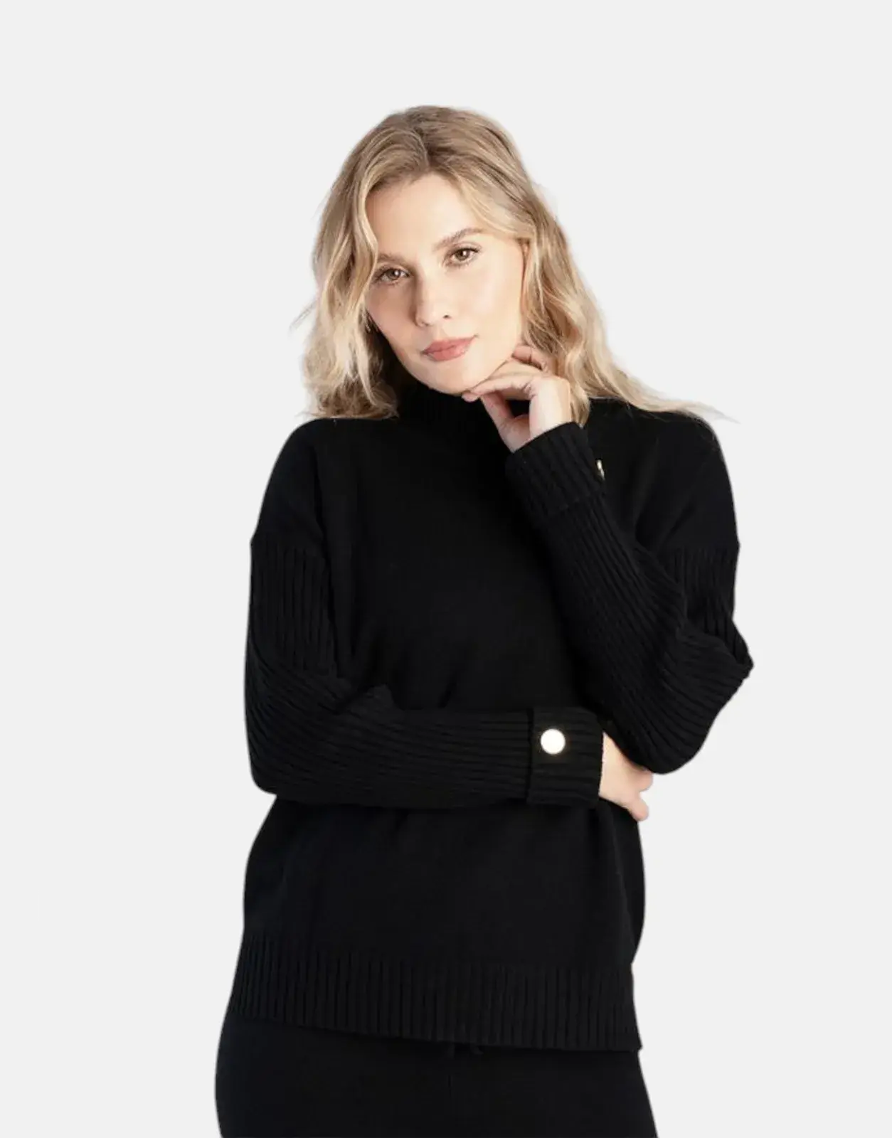 Sissy Boy Basic Polo Neck Sweatshirt