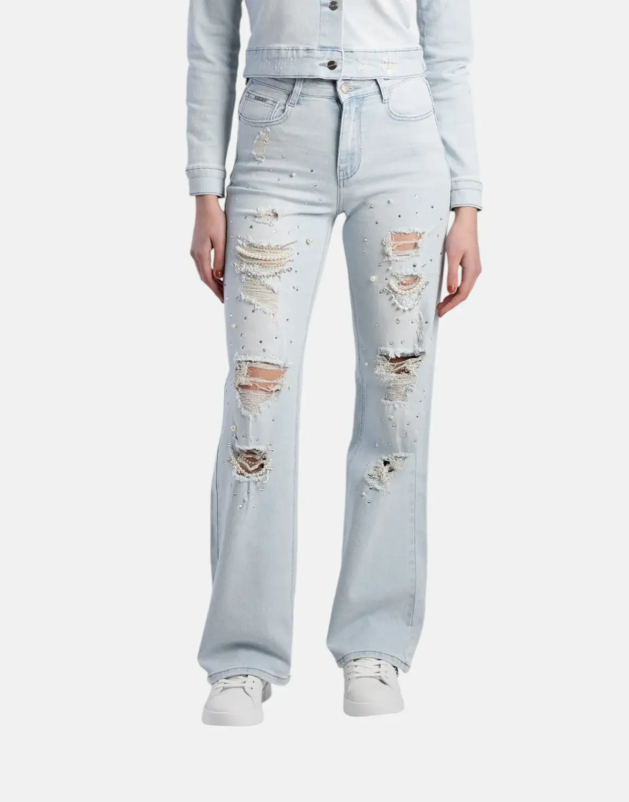 Sissy Boy High Waist Wide Leg Jeans Lt Vintage