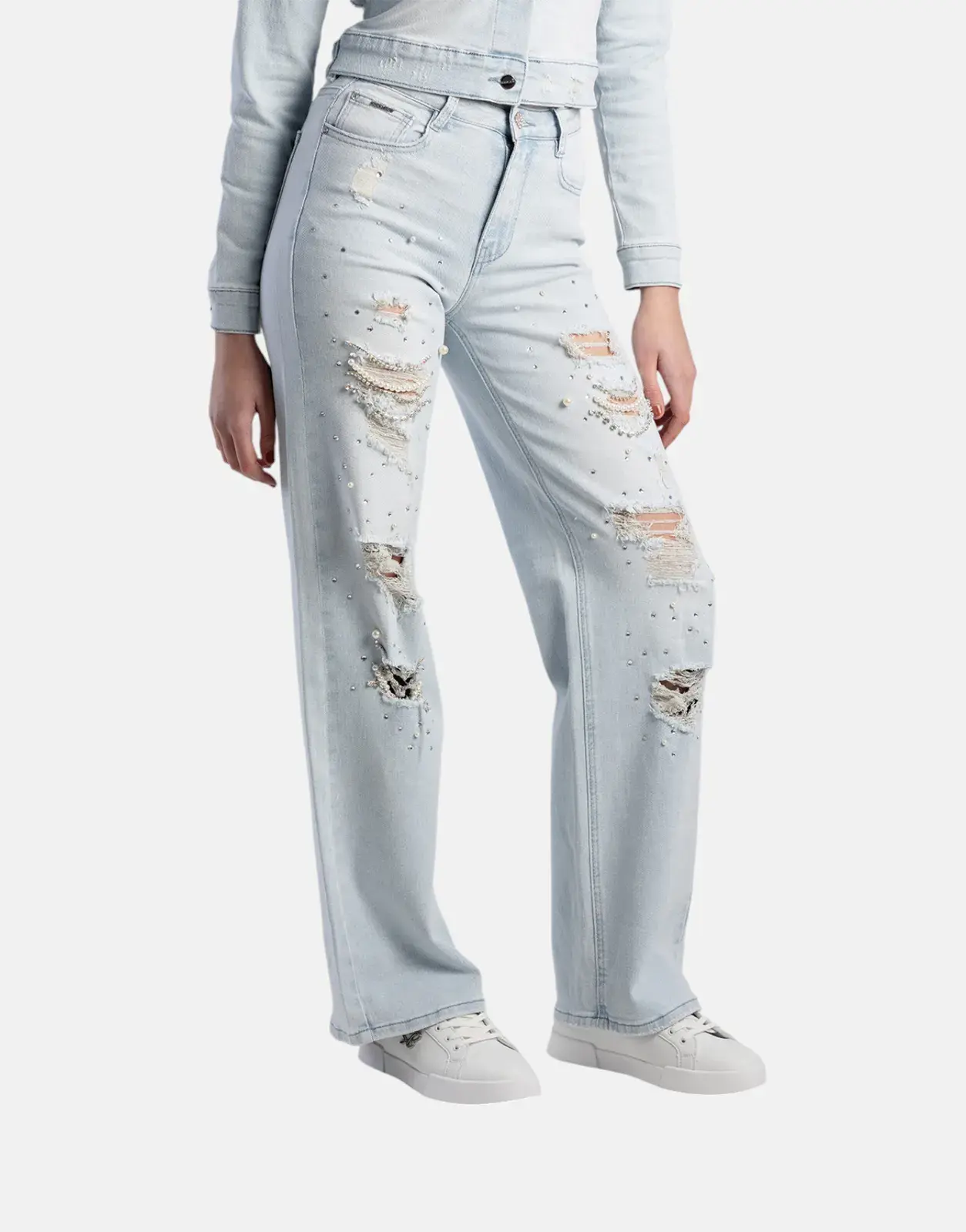 Sissy Boy High Waist Wide Leg Jeans Lt Vintage